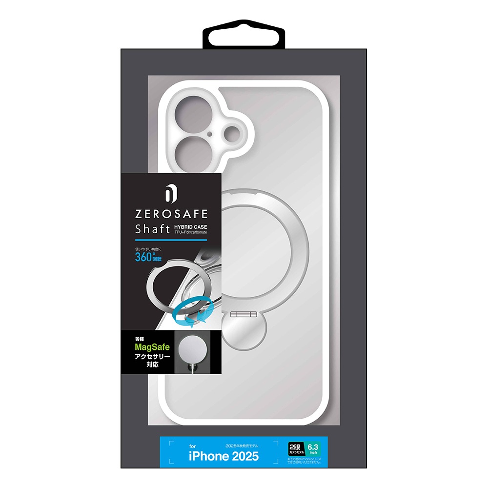 iPhone17 ������ ���С� �ϥ��֥�å� ZEROSAFE Shaft MagSafe�б� �ޥ��ͥåȽ��� �׷�ۼ� MIL �ե����� TPU�Х�ѡ������� ����դ� ��ɻ� �磻��쥹���� �ե����ȥۥ磻�� �����ե��� ���ޥۥ����� 8897IP5AZSFWH �饹���Хʥ�