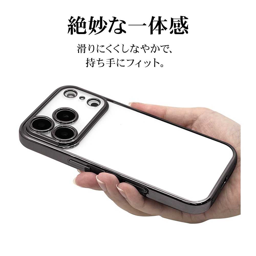 iPhone17 Pro  С եȥ TPU ˸ݸ ̩߷ Ѿ׷ۼ ꥢ Ʃ ᥿ե졼 ȥåץۡ 磻쥹б ֥å ե ޥۥ 8989IP5BTPLBK 饹Хʥ