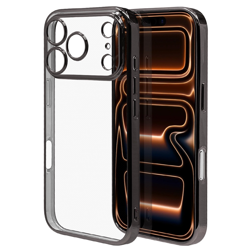 iPhone17 Pro  С եȥ TPU ˸ݸ ̩߷ Ѿ׷ۼ ꥢ Ʃ ᥿ե졼 ȥåץۡ 磻쥹б ֥å ե ޥۥ 8989IP5BTPLBK 饹Хʥ