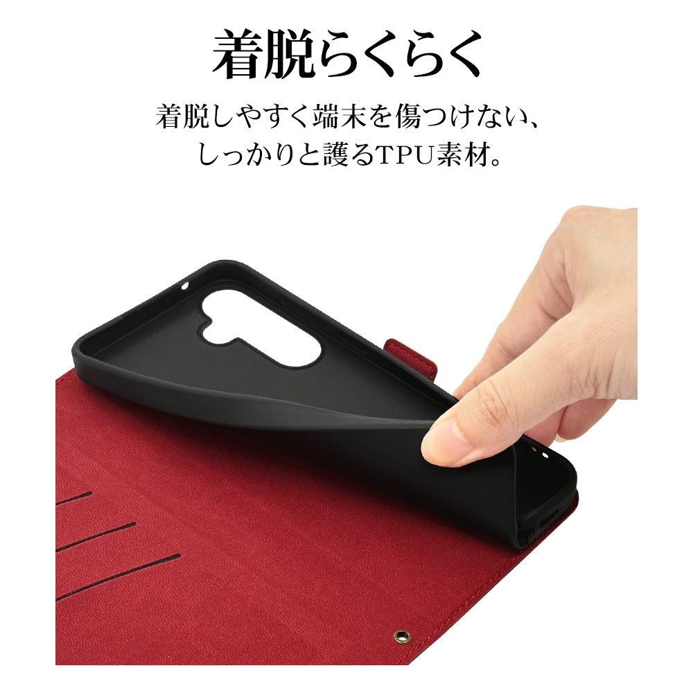 Galaxy A55 5G SC-53E SCG27 ������ ���С� ��Ģ�� ���� �Ѿ׷�ۼ� ���������� ������� ������ɵ�ǽ ����ץ� ��� ��ǥ����� ��� +COLOR �����ɥޥ��ͥå� BK��RD ����饯���� A55 ���ޥۥ����� 7933GA55BSMBKR �饹���Хʥ�