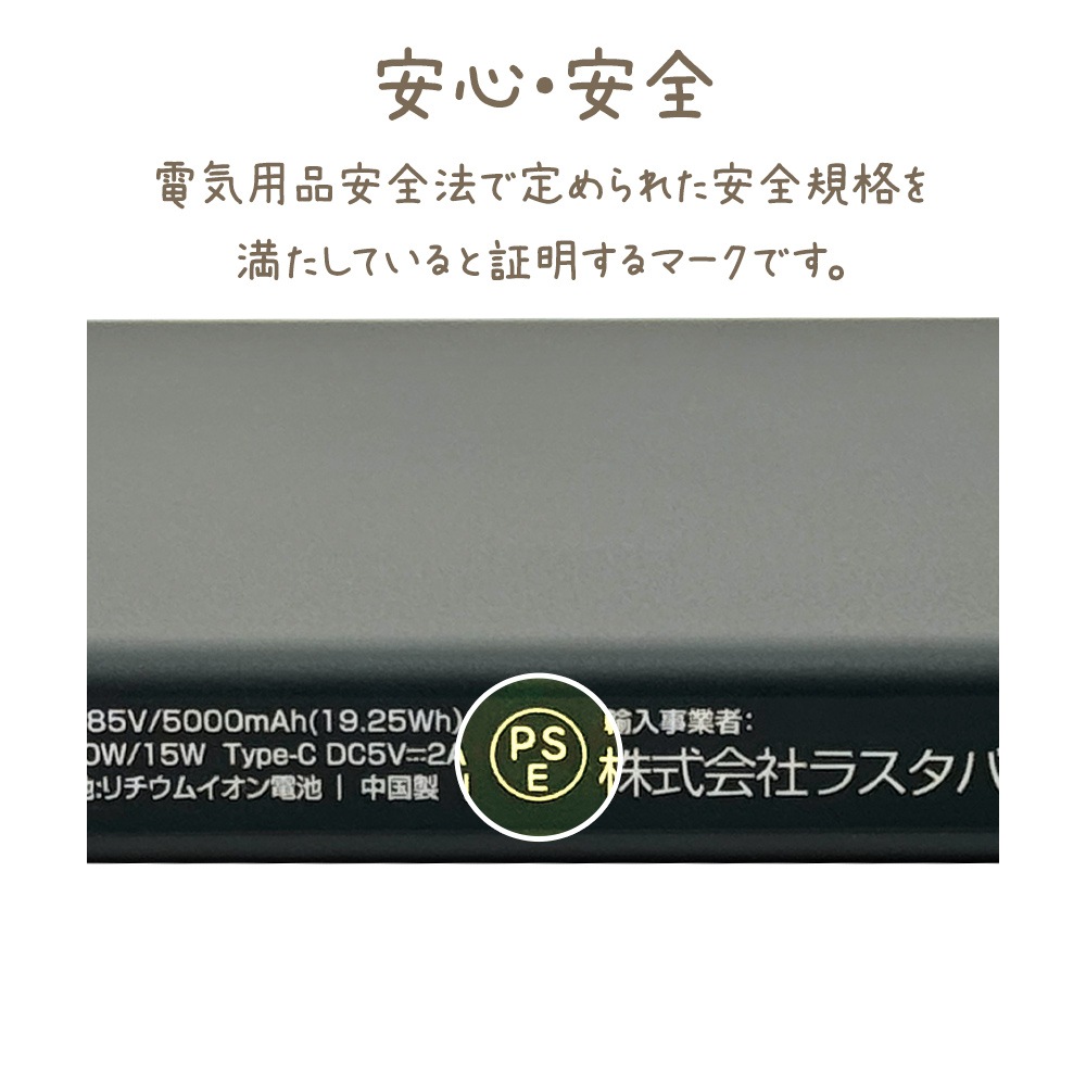 磻쥹ХХåƥ꡼ ޥͥå 磻쥹 5000mAh calon USB Type-C MagSafe ñ    ѥ  2Ʊ ⡼ԥ iPhone ޡȥե  RLI050WCC15W01SPK 饹Хʥ