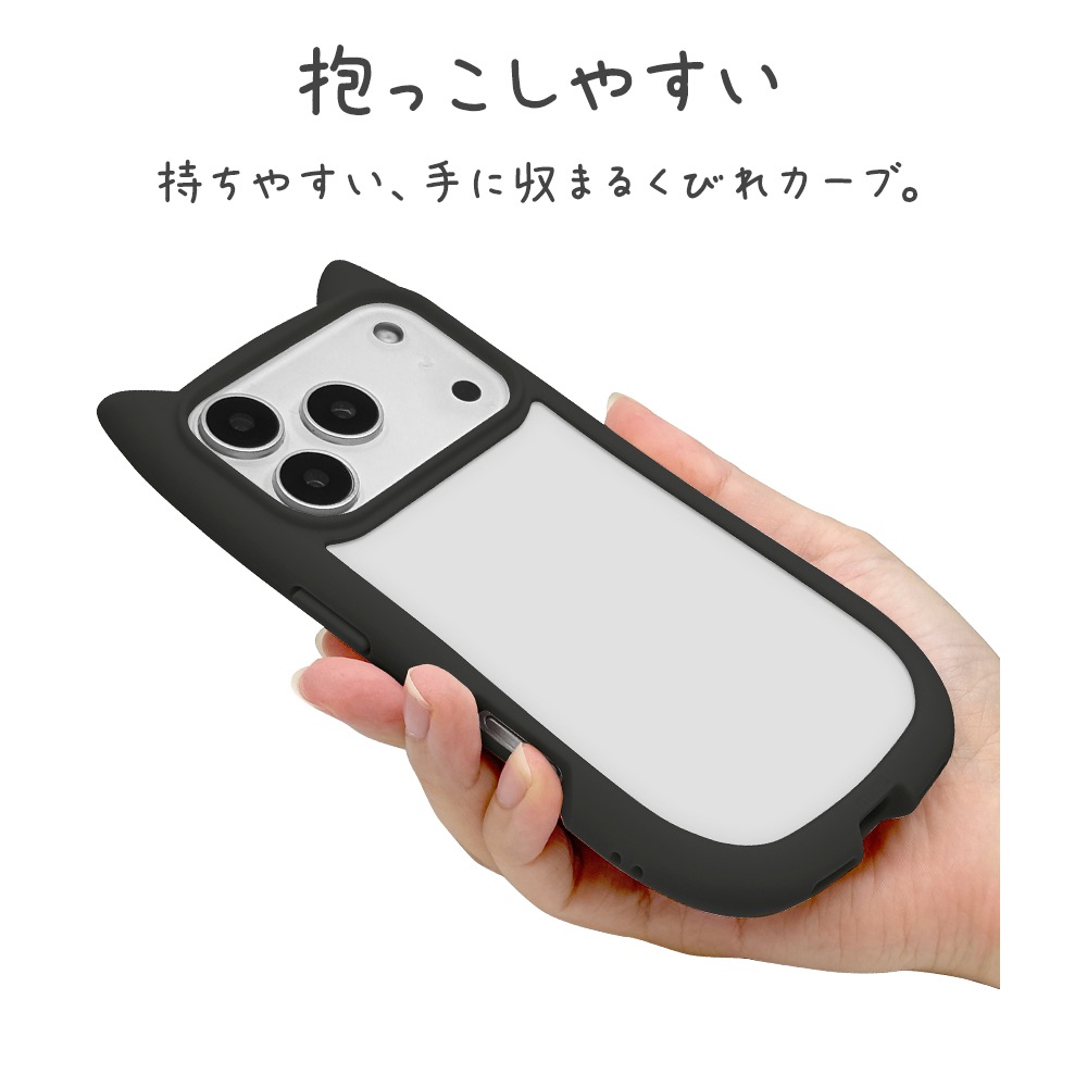 iPhone18 Pro 17 Pro ������ ���С� �ϥ��֥�å� mimi ǭ�� �ͥ��ߥ� �ͤ��ߤ� ǭ �ͥ� �ͤ� �Ѿ׷�ۼ� MIL���� ���̥��ꥢ TPU�Х�ѡ������� �磻��쥹���� �֥�å� �����ե��� ���ޥۥ����� 9638IP6BHPBK �饹���Хʥ�