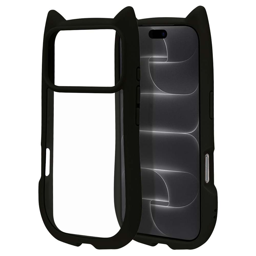 iPhone18 Pro 17 Pro ������ ���С� �ϥ��֥�å� mimi ǭ�� �ͥ��ߥ� �ͤ��ߤ� ǭ �ͥ� �ͤ� �Ѿ׷�ۼ� MIL���� ���̥��ꥢ TPU�Х�ѡ������� �磻��쥹���� �֥�å� �����ե��� ���ޥۥ����� 9638IP6BHPBK �饹���Хʥ�