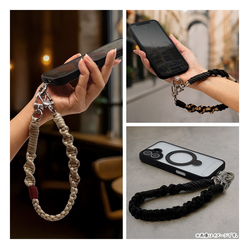 �ϥ�ɥ��ȥ�å� �ۥ���������� ���å� the strap �ޥ�����Ԥ� ��ɻ� ���ꥢ������ ������� iPhone Android �� ���ȥ�å� �֥�å��ߥ١�����ߥɥåȥ֥�å� RHST04BKBEDBK �饹���Хʥ�