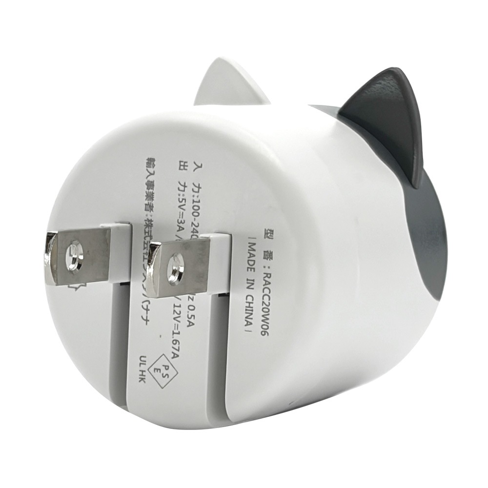 �����ɥå� ���Ŵ� AC�����ץ��� USB���Ŵ� 3A 5V ������C PD �ѥ�ǥ�Х꡼ 20��å� ���󥻥�� USB Type-C 20W Power Delivery ���� �ե����֥�ɥå� ����� RACC20W06SNM �饹���Хʥ�
