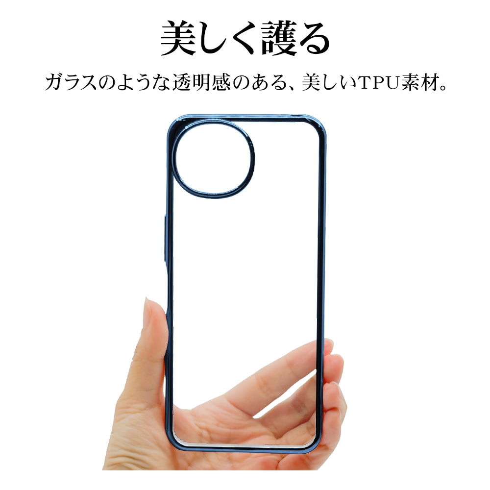 AQUOS wish6 ������ ���С� ���եȥ����� TPU �Ѿ׷�ۼ� ���ꥢ Ʃ�� �᥿��ե졼�� ���ȥ�åץۡ��� �֥롼 �������� �����å���6 ���ޥۥ����� 9540AW6TPBL �饹���Хʥ�