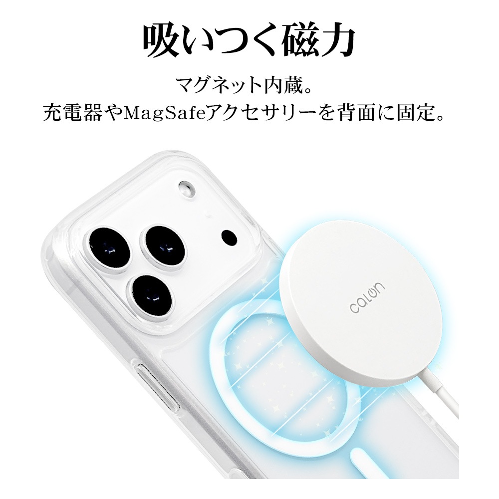 iPhone17 Pro  С ϥ֥å MagSafeб ޥͥåȽ Ѿ׷ۼ   ꥢ TPUХѡ 饳ȥ뵡ǽդ 磻쥹 ꥢ ե ޥۥ 8995IP5BHPMCCL 饹Хʥ