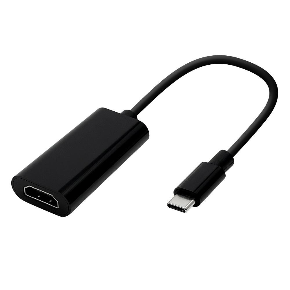 ���ޥ��� USB Type-C - HDMI �Ѵ������ץ� 15cm�����֥륿���� Type-C to HDMI ��˥� ���� ư�襢�ץ��б� �֥�å� R01HECH01BK �饹���Хʥ�
