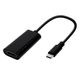 ���ޥ��� USB Type-C - HDMI �Ѵ������ץ� 15cm�����֥륿���� Type-C to HDMI ��˥� ���� ư�襢�ץ��б� �֥�å� R01HECH01BK �饹���Хʥ�
