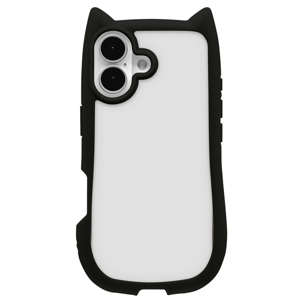 iPhone17 ������ ���С� �ϥ��֥�å� mimi ǭ�� �ͥ��ߥ� �ͤ��ߤ� ǭ �ͥ� �ͤ� �Ѿ׷�ۼ� MIL ���̥��ꥢ TPU�Х�ѡ������� �磻��쥹�����б� �֥�å� �����ե��� ���ޥۥ����� 8905IP5AHPBK �饹���Хʥ�