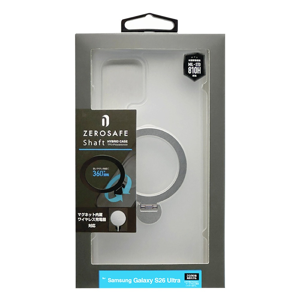 Galaxy S26 Ultra SC-53G SCG37  ������ ���С� �ϥ��֥�å� ZEROSAFE Shaft �ޥ��ͥåȽ��� �Ѿ׷�ۼ� MIL TPU�Х�ѡ������� ����դ� ��ɻ� ������� �ե����ȥۥ磻�� ����饯���� 9346GS26UZSFWH �饹���Хʥ�