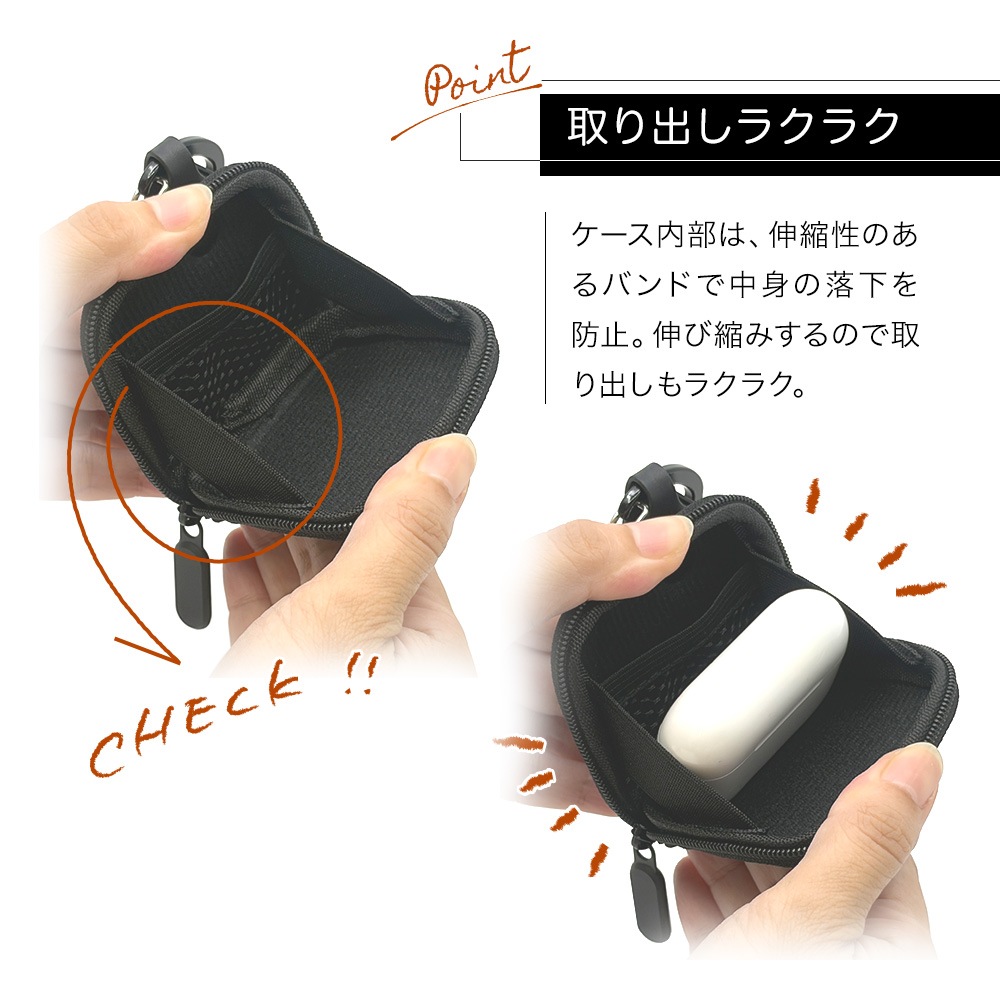 MULTI EARPHONE CASE ���ѥ���ۥ󥱡��� �׷�ۼ� ��å���ݥ��å��դ� �ߤ겼�����ޤޤǤ���Ф��䤹�� �֥饦�� RFREP01BR �饹���Хʥ�