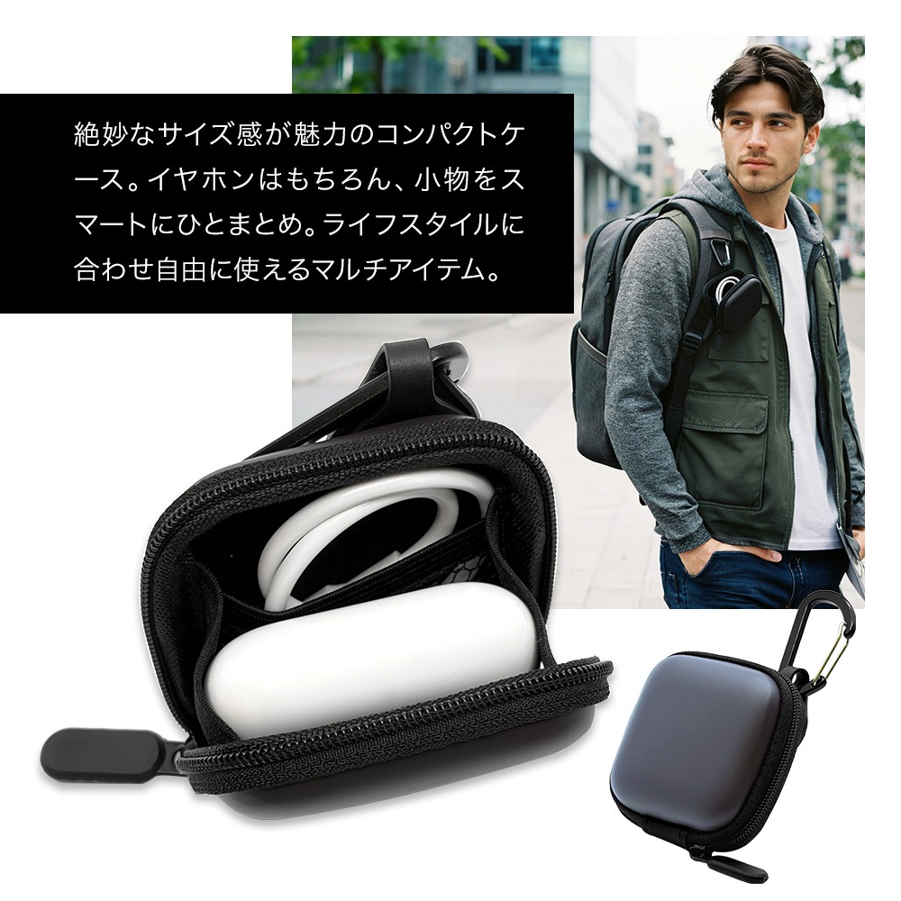 MULTI EARPHONE CASE ���ѥ���ۥ󥱡��� �׷�ۼ� ��å���ݥ��å��դ� �ߤ겼�����ޤޤǤ���Ф��䤹�� �֥饦�� RFREP01BR �饹���Хʥ�