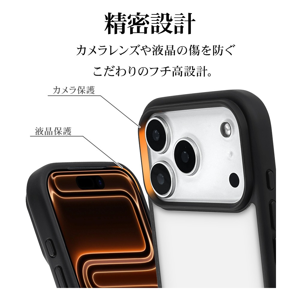 iPhone17 Pro  С ϥ֥å RHINOX 饤Υå Ѿ׷ۼ MIL ꥢ Ʃ ɽ̹5H TPUХѡ ȥåץۡ 磻쥹 ֥åߥꥢ ե ޥۥ 8998IP5BHABK 饹Хʥ