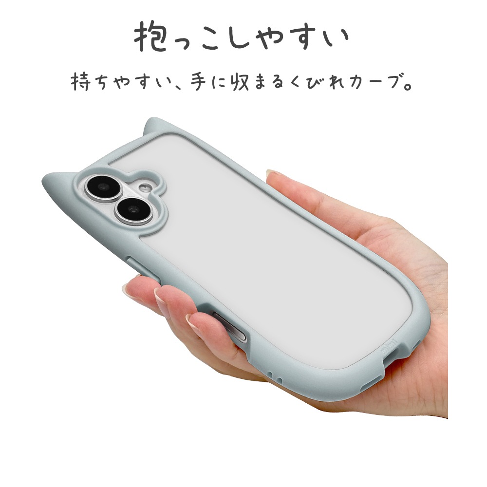 iPhone17 ������ ���С� �ϥ��֥�å� mimi ǭ�� �ͥ��ߥ� �ͤ��ߤ� ǭ �ͥ� �ͤ� �Ѿ׷�ۼ� MIL ���̥��ꥢ TPU�Х�ѡ������� �磻��쥹�����б� ���⡼�����֥롼 �����ե��� ���ޥۥ����� 8907IP5AHPSBL �饹���Хʥ�