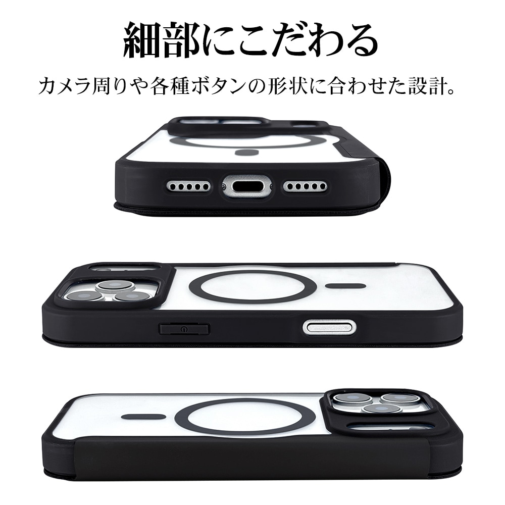 iPhone17 Pro Max ������ ���С� ��Ģ�� �ϥ��֥�å� TPU�Х�ѡ������� ���� MagSafe�б� �ޥ��ͥåȽ��� ���̥��ꥢ ���������� �磻��쥹���� �֥�å� �����ե��� ���ޥۥ����� 9085IP5DBHPMBK �饹���Хʥ�