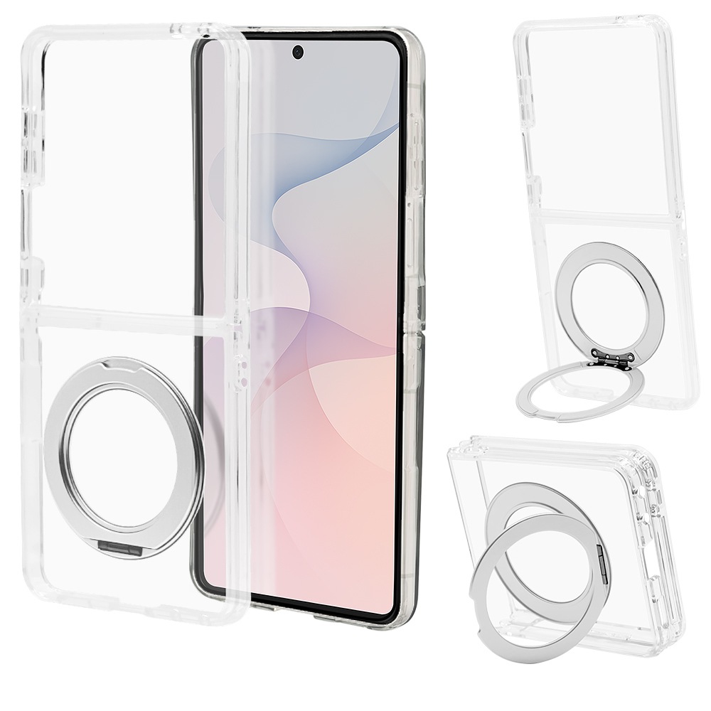 Galaxy Z Flip8 ������ ���С� �ϥ��֥�å� ZEROSAFE Circle �ޥ��ͥåȽ��� �Ѿ׷�ۼ� ���ꥢ TPU�Х�ѡ������� ����դ� ��ɻ� �磻��쥹���� ����С� ����饯���� �ե�å� ���ޥۥ����� 9781GZFL8ZSCLSV �饹���Хʥ�