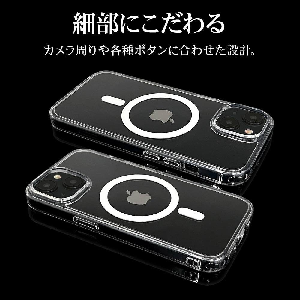 iPhone15 14 13  С ϥ֥å RHINO 饤 MagSafeб Ѿ׷ۼ MIL   ꥢ Ʃ ɽ̹5H TPUХѡ ȥåץۡ 磻쥹б ե ޥۥ 7617IP361HB 饹Хʥ