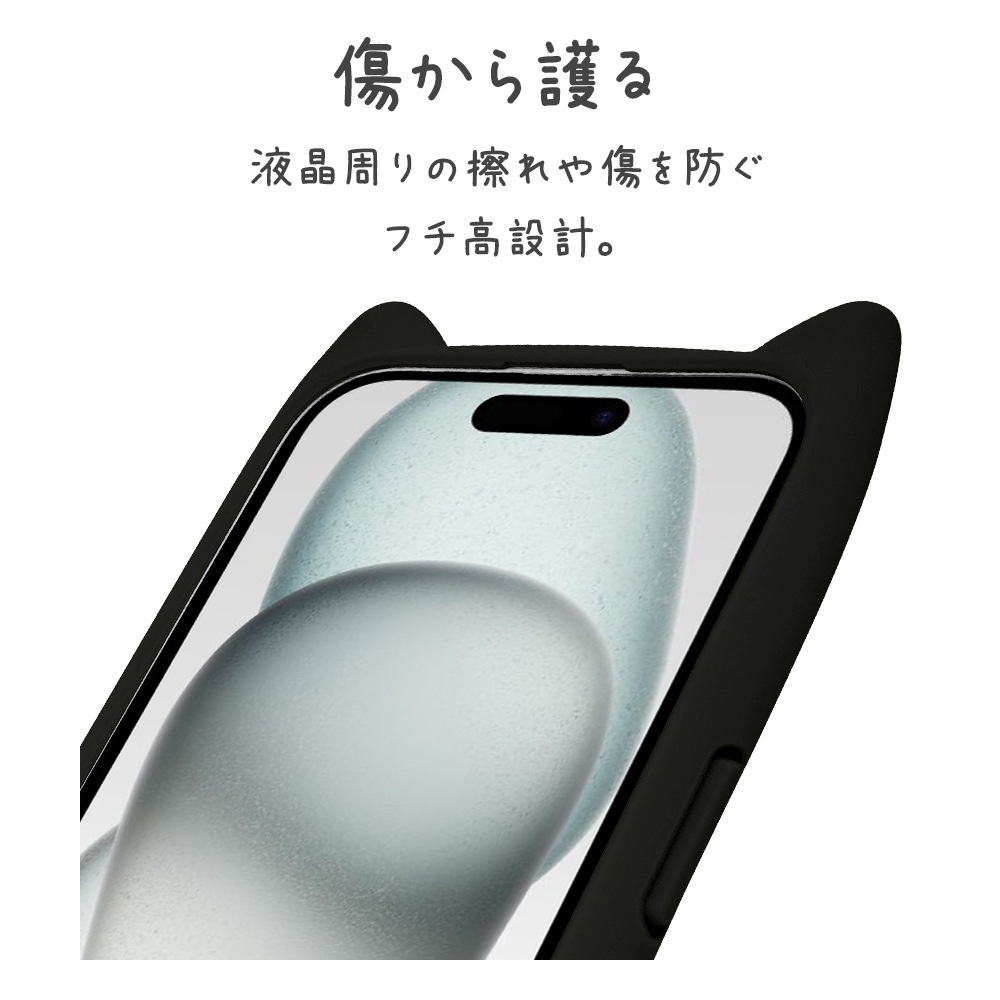 iPhone15 14 13  С ϥ֥å MagSafeб mimi ǭ ͥߥ ͤߤ Ѿ׷ۼ MIL ̥ꥢ TPUХѡ 磻쥹б ֥å ե ޥۥ 8346IP361HPMBK 饹Хʥ