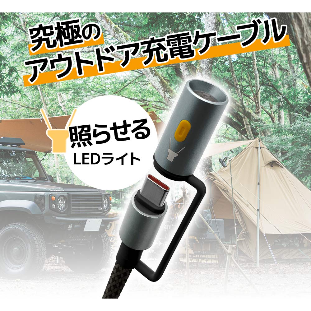 iPhone ޥ ֥ PDб AѴ LED 饤 3ڥ   ʥ  ̿ Type-C to Type-C Type-A Power Delivery 60W 3A 1.2m ɺ ȥɥ ֥å R12CACCLED3A01BK 饹Хʥ