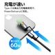 iPhone ޥ ֥ PDб AѴ LED 饤 3ڥ   ʥ  ̿ Type-C to Type-C Type-A Power Delivery 60W 3A 1.2m ɺ ȥɥ ֥å R12CACCLED3A01BK 饹Хʥ