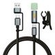 iPhone ޥ ֥ PDб AѴ LED 饤 3ڥ   ʥ  ̿ Type-C to Type-C Type-A Power Delivery 60W 3A 1.2m ɺ ȥɥ ֥å R12CACCLED3A01BK 饹Хʥ