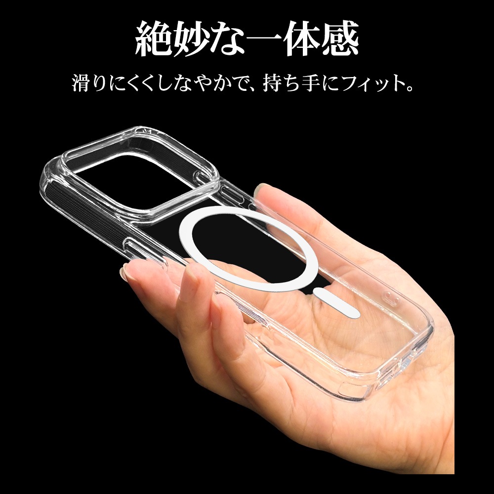 iPhone17 Pro  С ϥ֥å MagSafeб ޥͥåȽ RHINOX 饤Υå Ѿ׷ۼ MIL ɽ̹5H TPUХѡ ȥåץۡ 磻쥹 ꥢ ե ޥۥ 9000IP5BHAMCL 饹Хʥ