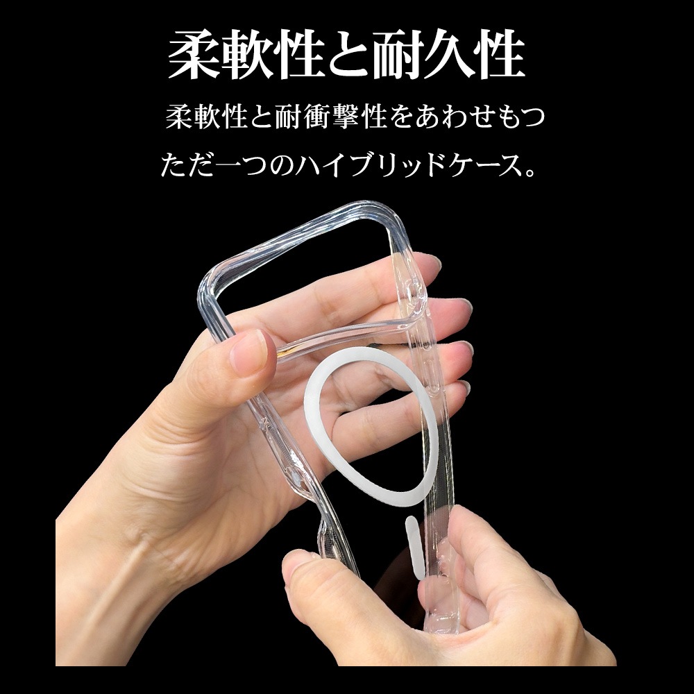 iPhone17 Pro  С ϥ֥å MagSafeб ޥͥåȽ RHINOX 饤Υå Ѿ׷ۼ MIL ɽ̹5H TPUХѡ ȥåץۡ 磻쥹 ꥢ ե ޥۥ 9000IP5BHAMCL 饹Хʥ