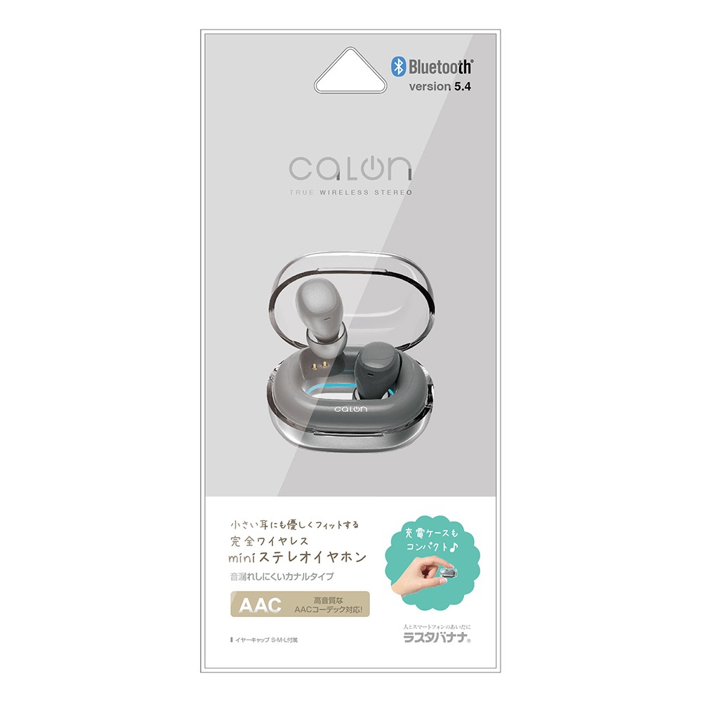 iPhone ���ޥ� Bluetooth 5.4 �����磻��쥹 mini���ƥ쥪 ����ۥ� �ޥ��� calon AAC �ⲻ�� ���� ����ѥ��� ���� ����ʬΥ�� ���ʥ� C���� �ϥ󥺥ե꡼ ���� ���㥳���륰�졼 ������ RTWS08CGRY �饹���Хʥ�