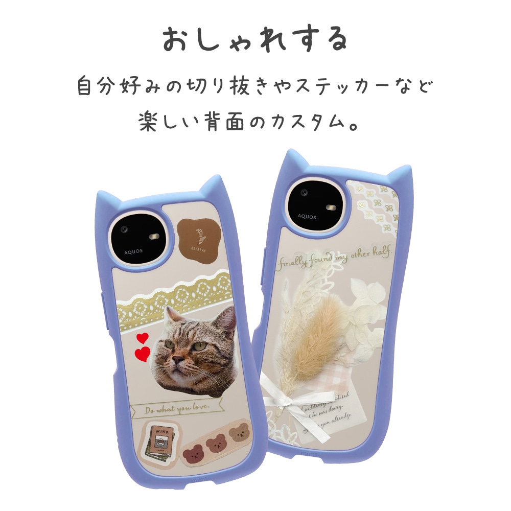 AQUOS wish6 ������ ���С� �ϥ��֥�å� mimi ǭ�� �ͥ��ߥ� �ͤ��ߤ� ǭ �ͥ� �ͤ� �Ѿ׷�ۼ� MIL���� ���̥��ꥢ TPU�Х�ѡ������� �֥롼 �������� �����å���6 ���ޥۥ����� 9547AW6HPBL �饹���Хʥ�
