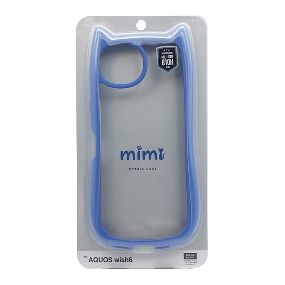 AQUOS wish6 ������ ���С� �ϥ��֥�å� mimi ǭ�� �ͥ��ߥ� �ͤ��ߤ� ǭ �ͥ� �ͤ� �Ѿ׷�ۼ� MIL���� ���̥��ꥢ TPU�Х�ѡ������� �֥롼 �������� �����å���6 ���ޥۥ����� 9547AW6HPBL �饹���Хʥ�