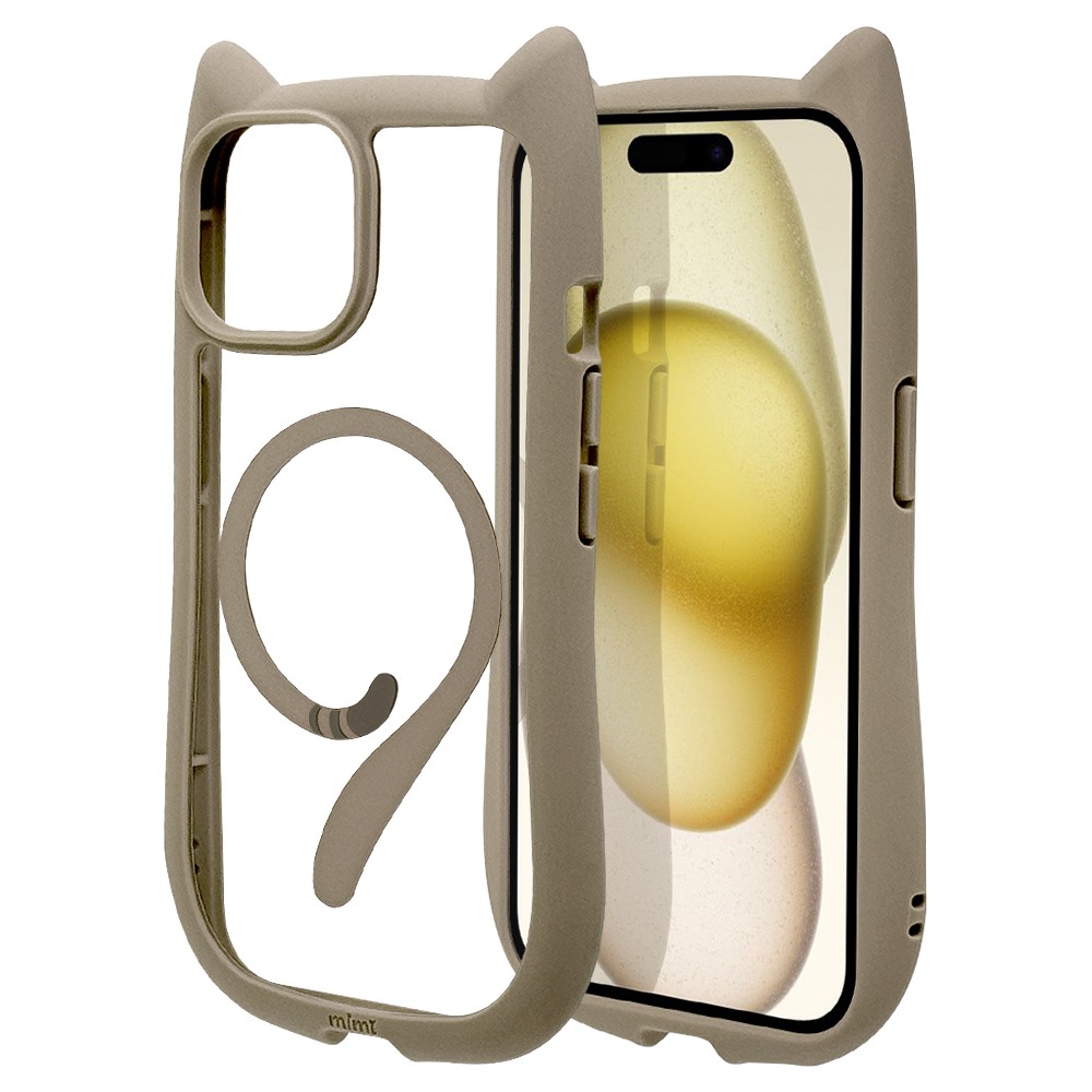 iPhone15 14 13  С ϥ֥å MagSafeб mimi ǭ ͥߥ ͤߤ Ѿ׷ۼ MIL ̥ꥢ TPUХѡ 磻쥹б ȡ ե ޥۥ 8347IP361HPMTA 饹Хʥ