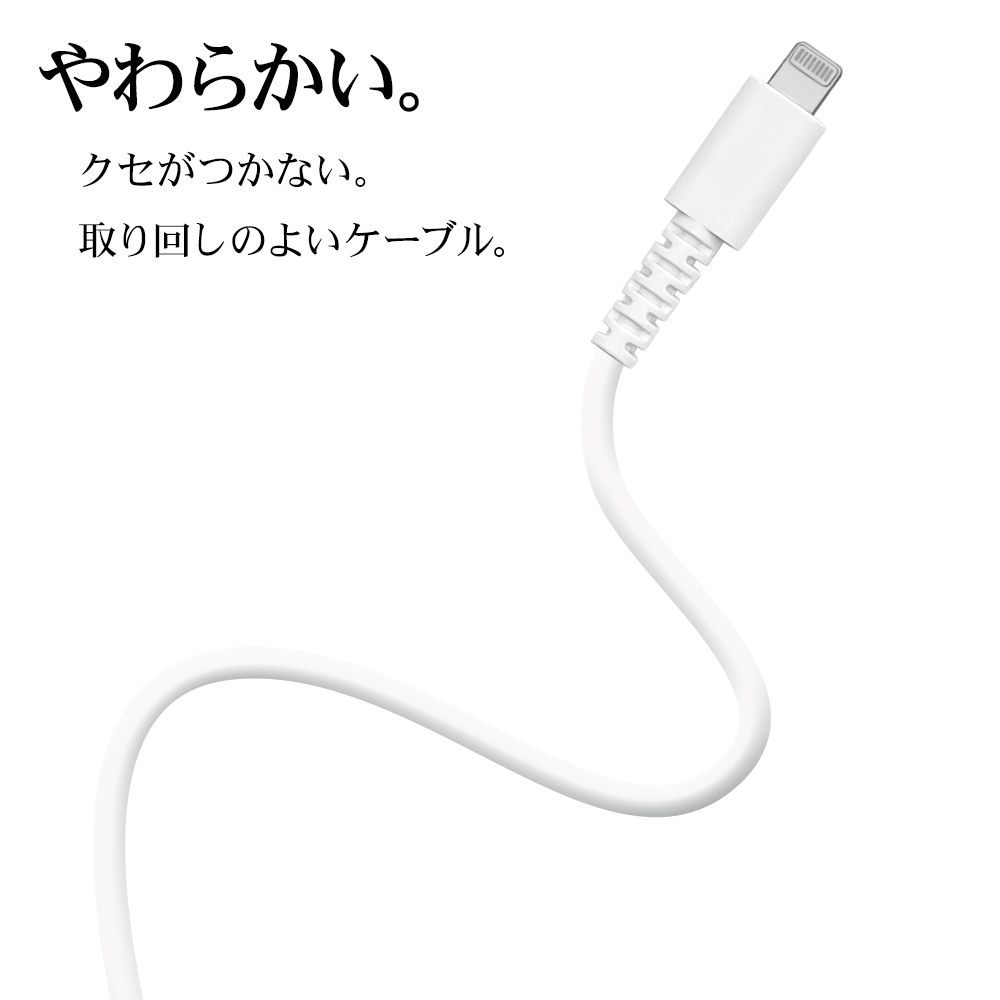 iPhone iPad iPod ライトニング タイプC ケーブル PD対応 やわらかい
