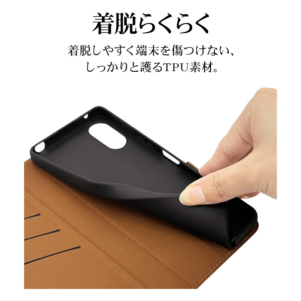Xperia10 VI SO-52E SOG14 ケース カバー 手帳型 薄型 耐衝撃吸収