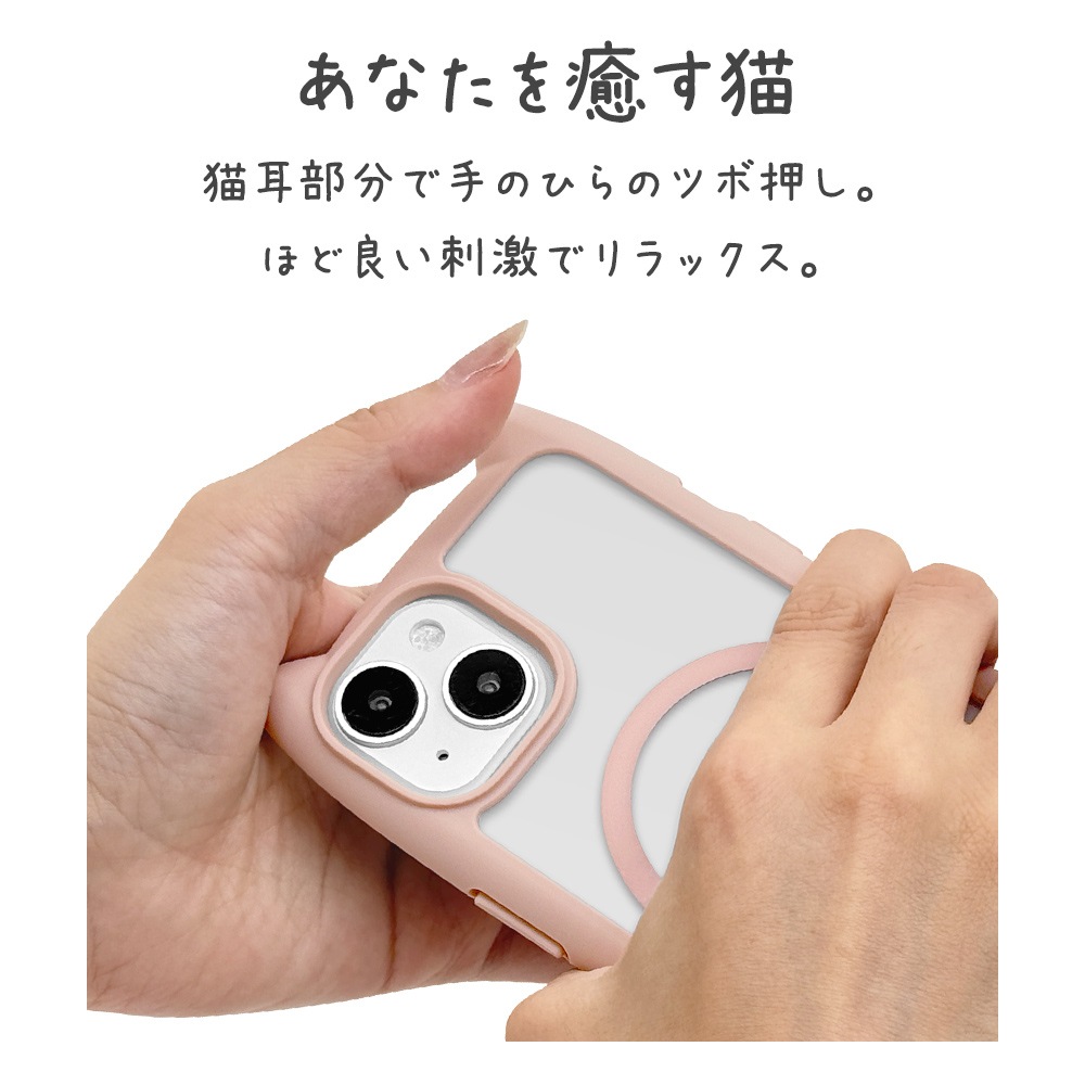 iPhone15 14 13  С ϥ֥å MagSafeб mimi ǭ ͥߥ ͤߤ Ѿ׷ۼ MIL ̥ꥢ TPUХѡ 磻쥹б ⡼ԥ ե ޥۥ 8348IP361HPMSPK 饹Хʥ