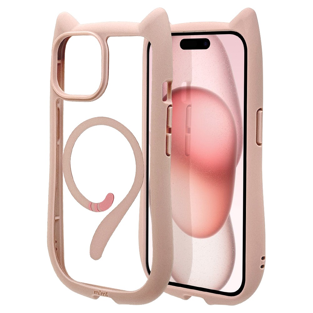 iPhone15 14 13  С ϥ֥å MagSafeб mimi ǭ ͥߥ ͤߤ Ѿ׷ۼ MIL ̥ꥢ TPUХѡ 磻쥹б ⡼ԥ ե ޥۥ 8348IP361HPMSPK 饹Хʥ