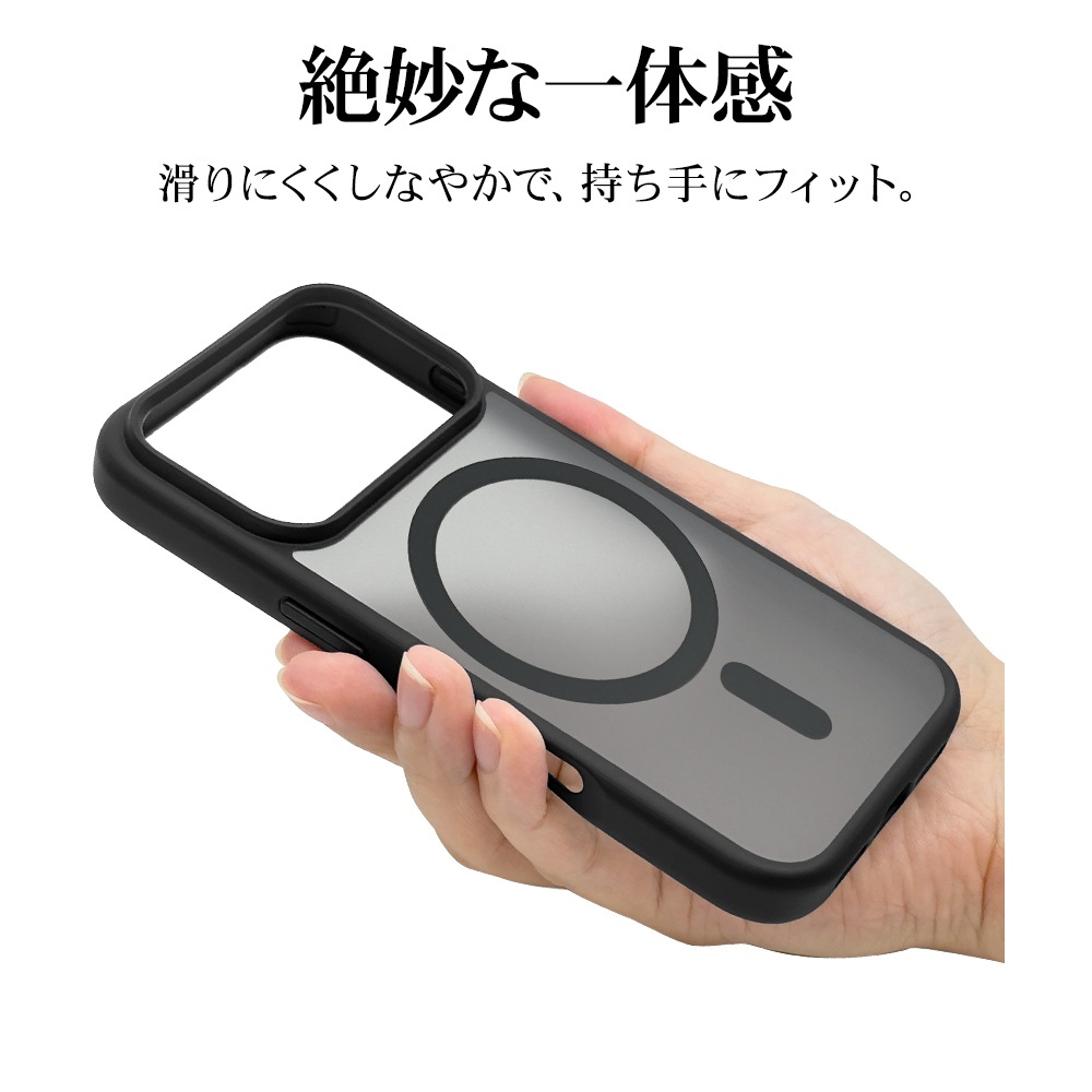 iPhone17 Pro  С ϥ֥å MagSafeб ޥͥåȽ RHINOX 饤Υå Ѿ׷ MIL ޥå 2H TPUХѡ 磻쥹 ֥åߥեȥ֥å ե ޥۥ 9001IP5BHAMBKFB 饹Хʥ