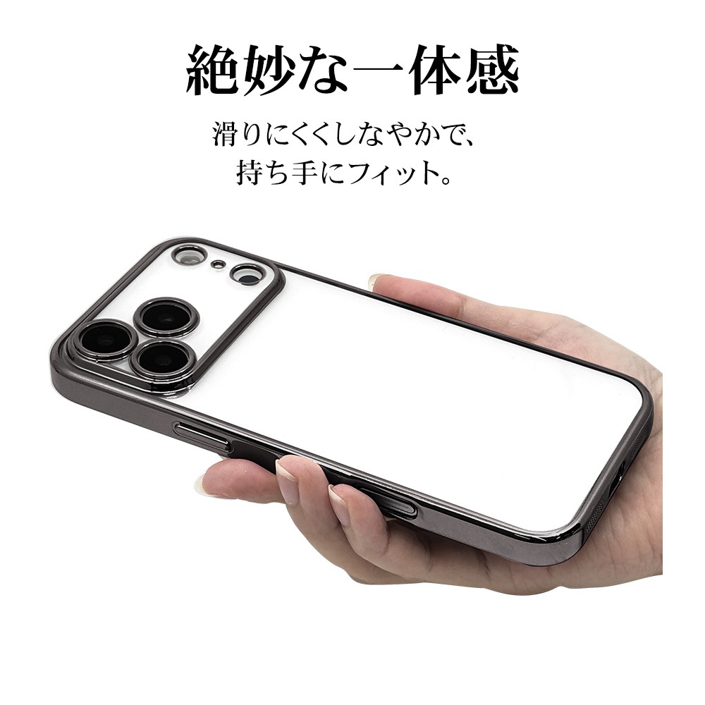 iPhone17 Pro Max  С եȥ TPU ˸ݸ ̩߷ Ѿ׷ۼ ꥢ Ʃ ᥿ե졼 ȥåץۡ 磻쥹б ֥å ե ޥۥ 9088IP5DTPLBK 饹Хʥ