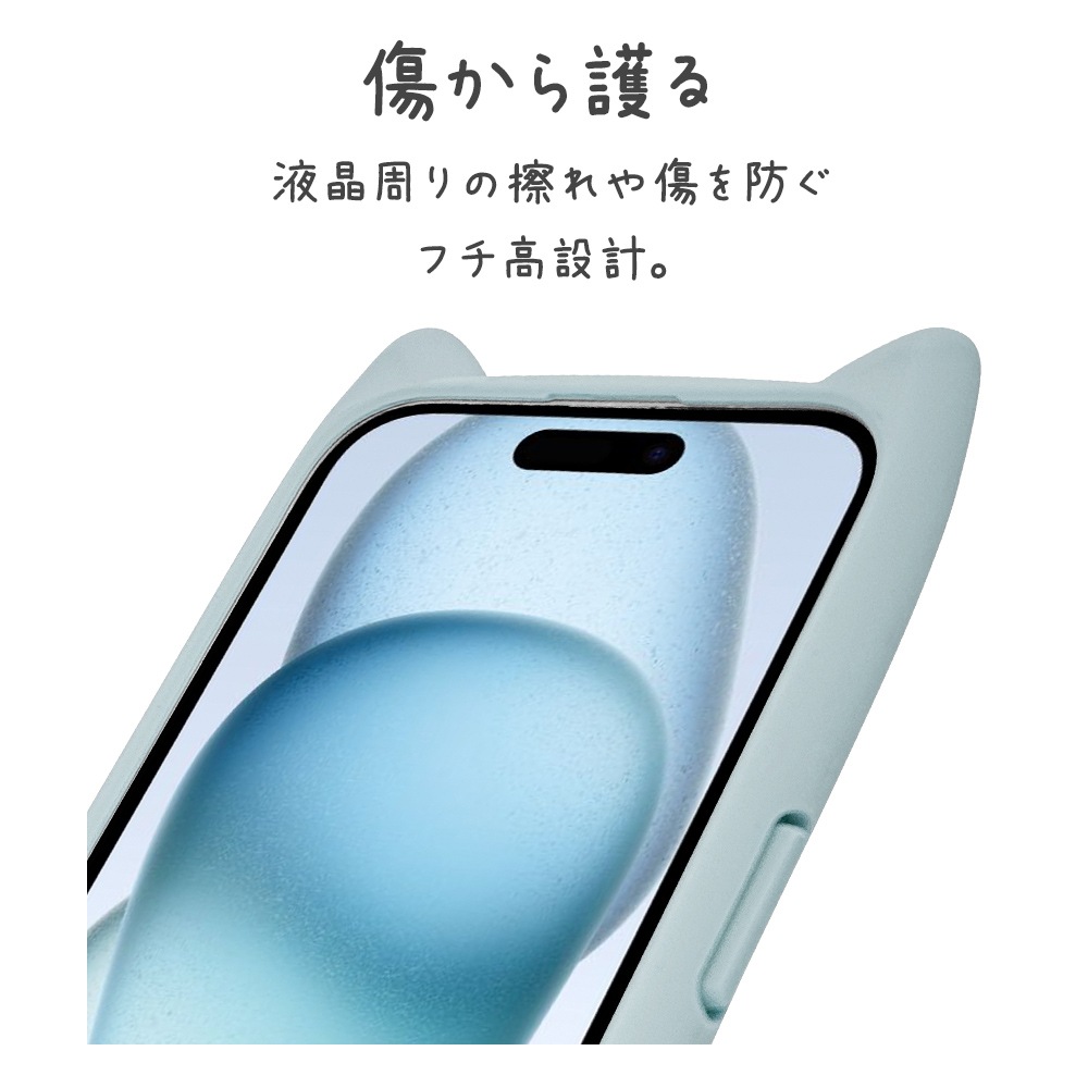 iPhone15 14 13  С ϥ֥å MagSafeб mimi ǭ ͥߥ ͤߤ Ѿ׷ۼ MIL ̥ꥢ TPUХѡ 磻쥹б ⡼֥롼 ե ޥۥ 8349IP361HPMSBL 饹Хʥ