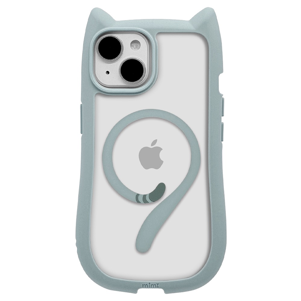 iPhone15 14 13  С ϥ֥å MagSafeб mimi ǭ ͥߥ ͤߤ Ѿ׷ۼ MIL ̥ꥢ TPUХѡ 磻쥹б ⡼֥롼 ե ޥۥ 8349IP361HPMSBL 饹Хʥ