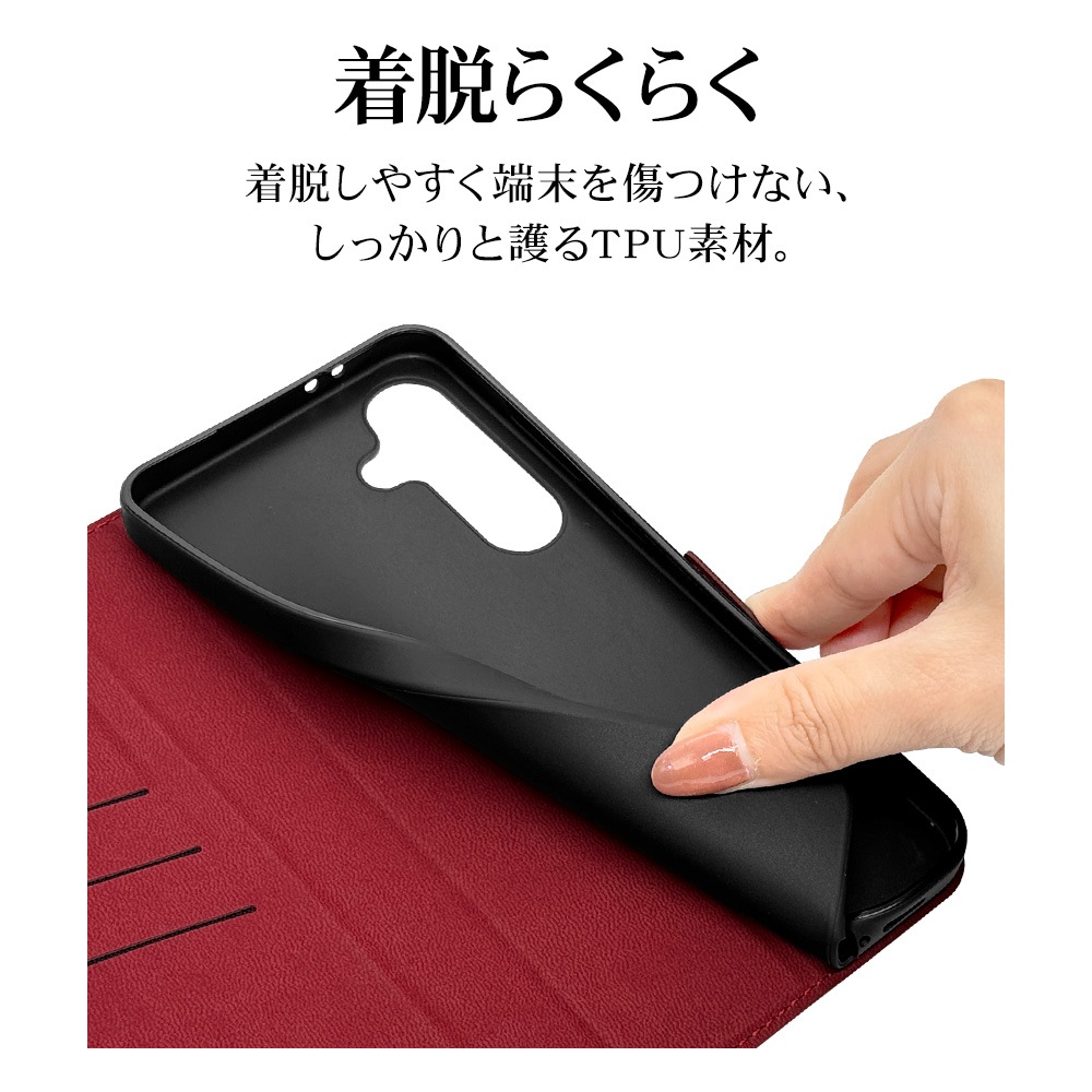 Galaxy S24 FE SCG30 ������ ���С� ��Ģ�� ���� �Ѿ׷�ۼ� ���������� ������ɵ�ǽ slim Fit �����ɥޥ��ͥå� �֥�å��ߥ�å� ����饯���� S24 FE ���ޥۥ����� 8458GS24FBSMBKR �饹���Хʥ�