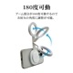 ޥͥå ޥ Magsafeб ޥۻ LED 饤 Selfie LED Light ޥͥåȥ ե 󥫥 ޥ ϼ ۥ磻 ޥ ֥å RMLED01WH 饹Хʥ
