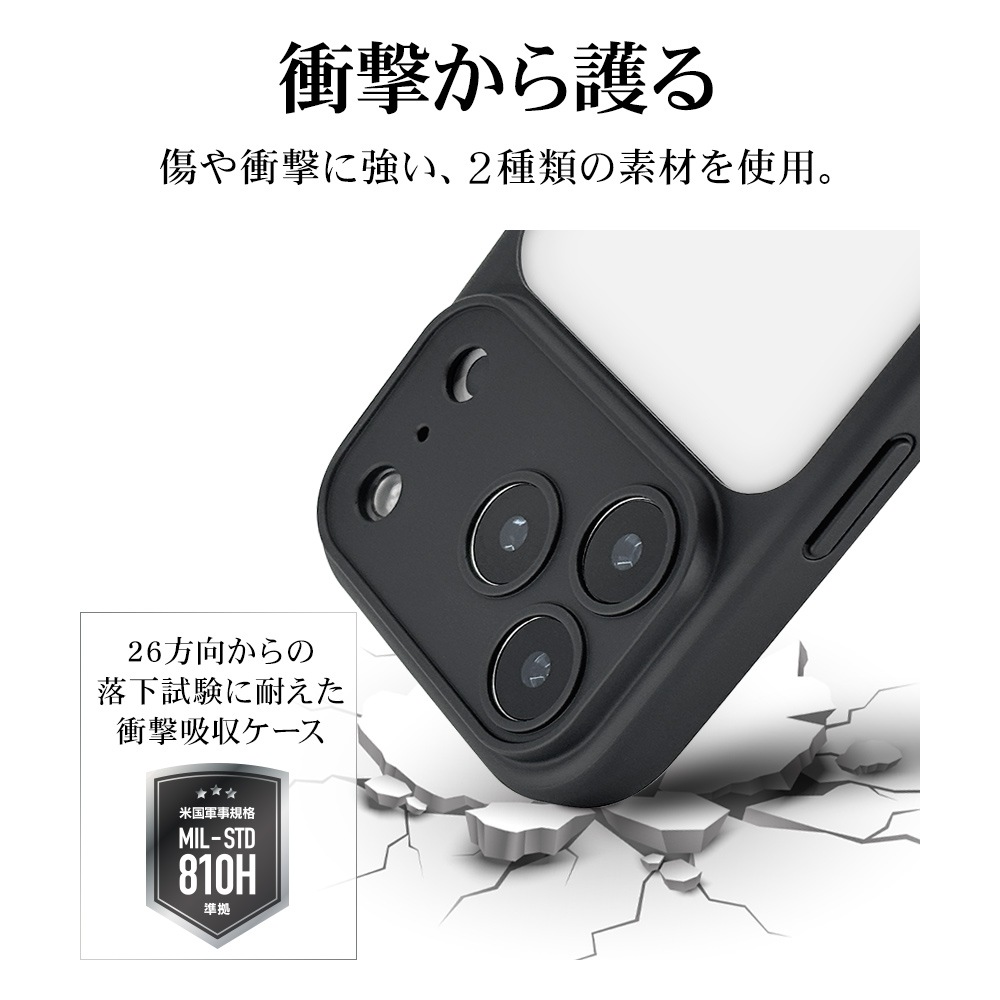 iPhone17 Pro  С ϥ֥å RHINOX 饤Υå ˸ݸ ̩߷ Ѿ׷ۼ MIL ꥢ ɽ̹5H TPUХѡ 磻쥹 ֥åߥꥢ ե ޥۥ 9003IP5BHALBK 饹Хʥ