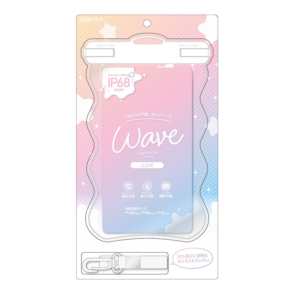 ���ޥ� �ɿ奱���� IP68 �ͥå����ȥ�å��� WAVECASE �������� ���ޡ��ȥե��� �� ������ �ס��� ��Ϥ ��ʪ���� ���襤�� �礭�� iiPhone Android ���ꥢ RFRWPF09WCL �饹���Хʥ�
