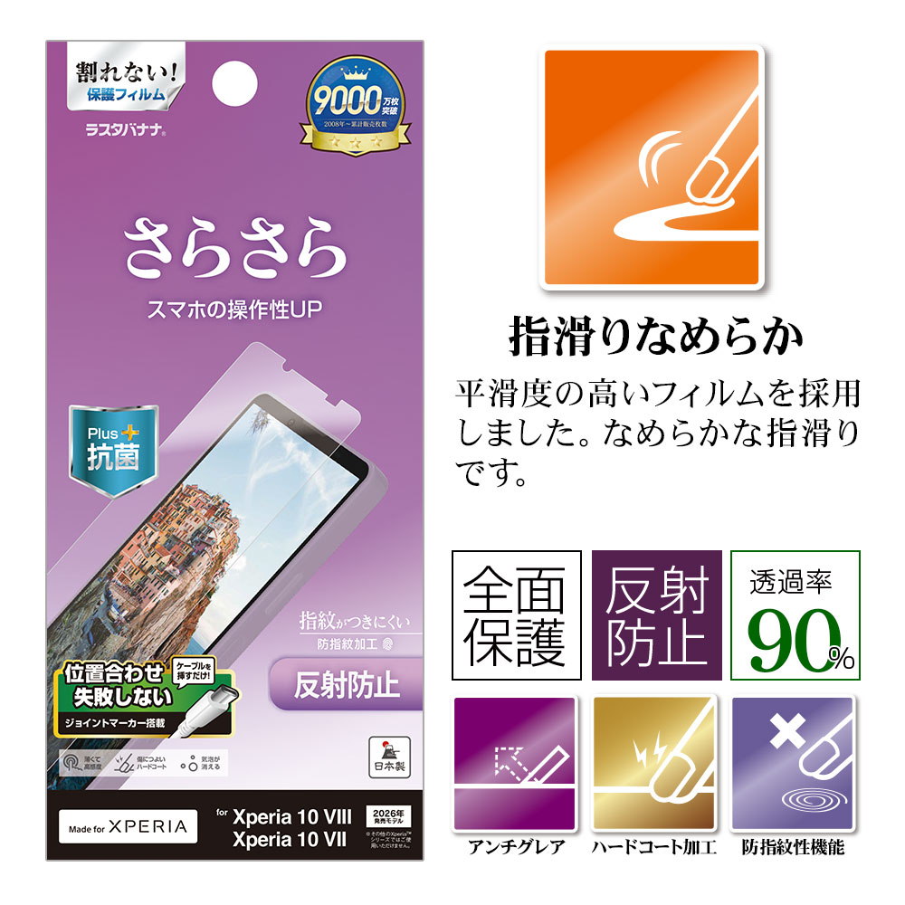 Xperia10 VIII SO-52G SOG18 XQ-GH44 10 VII SO-52F SOG16 XQ-FE44 �ե���� �����ݸ� ���餵�� �ޥå� ��������쥢 ȿ���ɻ� ���ʤ� ���� ������ ��ñŽ���դ� �������ڥꥢ �ݸ�ե���� TR5587XP108 �饹���Хʥ�