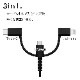 iPhone iPad iPod ޥ ֥å A ޥB֥ 餫 1᡼ȥ 饤ȥ˥Ѵ CѴ  ̿ USB Type-A microUSB Lightning Type-C typec 3A 1 ֥å R10CAAMLC3A01BK