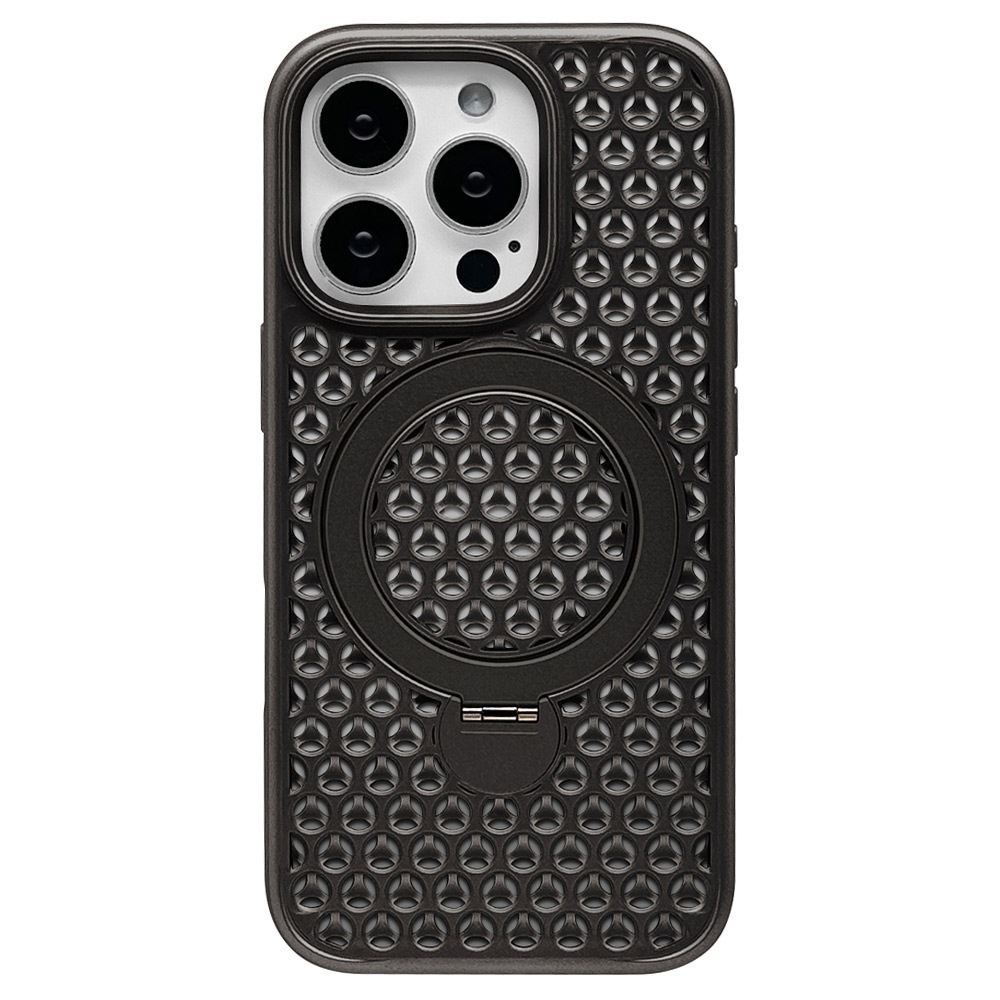 iPhone16 Pro  С ϥ֥å ZEROSAFE Mesh MagSafeб Ѿ׷ۼ MIL TPUХѡ դ å ɻ ֥å ե ޥۥ 8557IP463ZSFMBK 饹Хʥ