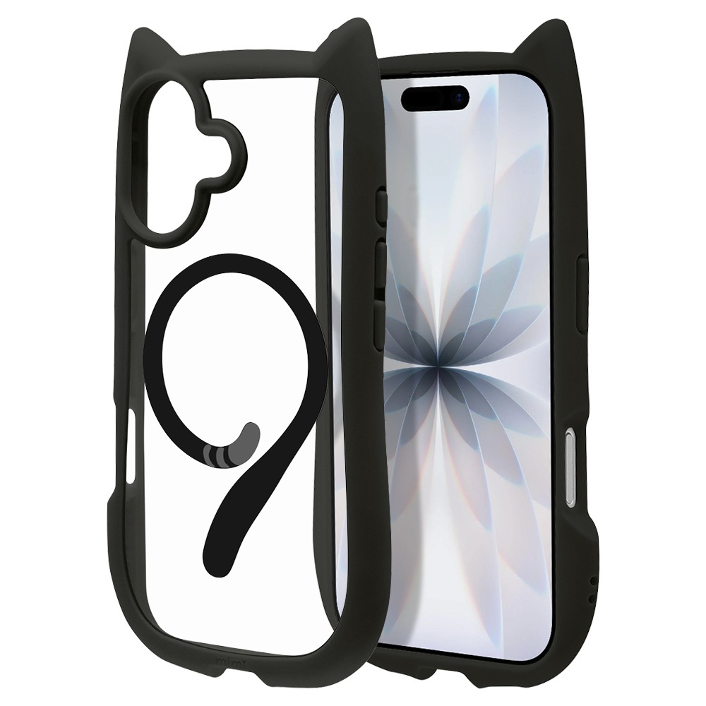 iPhone17 ������ ���С� �ϥ��֥�å� MagSafe�б� �ޥ��ͥåȽ��� mimi ǭ�� �ͥ��ߥ� �ͤ��ߤ� �Ѿ׷�ۼ� MIL ���̥��ꥢ TPU�Х�ѡ������� �磻��쥹���� �֥�å� �����ե��� ���ޥۥ����� 8910IP5AHPMBK �饹���Хʥ�