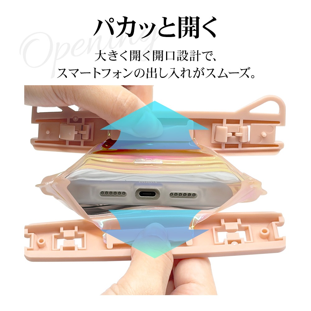 ���ޥ� �ɿ奱���� IP68 �����������ȥ�å��� WAVECASE �������� ���ޡ��ȥե��� �������饫�顼 �� ������ �ס��� ��Ϥ ��ʪ���� ���襤�� �礭�� iPhone Android ��������ۥ磻�� RFRWPF09WAWH �饹���Хʥ�