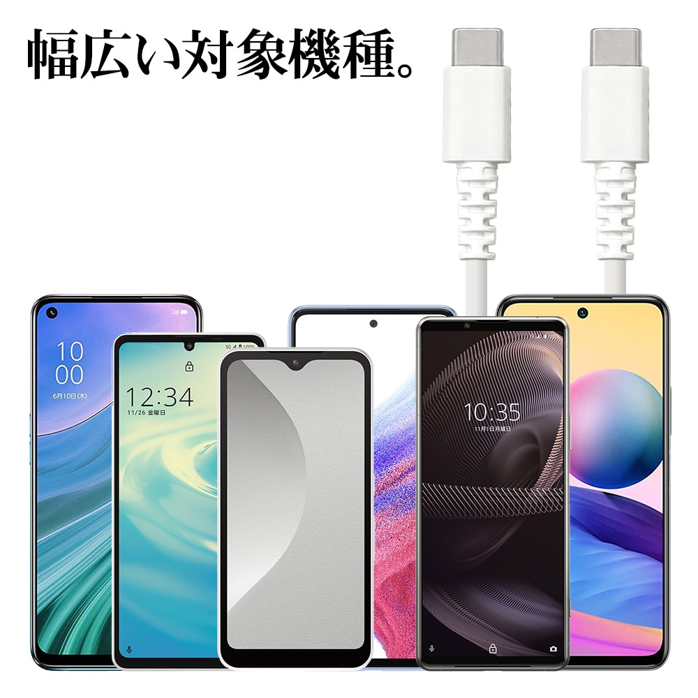 ���ޥ� ������C�����֥� PD�б� ���餫�� ����ߤˤ��� ���� �̿� 60��å� 1�᡼�ȥ� �ѥ�ǥ�Х꡼ Type-C to Type-C typec Power Delivery 60W 1m ���ޡ��ȥե��� ��® ��® �֥�å� R10CACC3A03BK �饹���Хʥ�